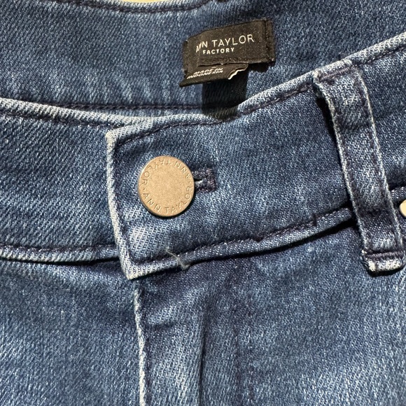 Ann Taylor Factory Stitched Hem Jeans - Picture 6 of 12